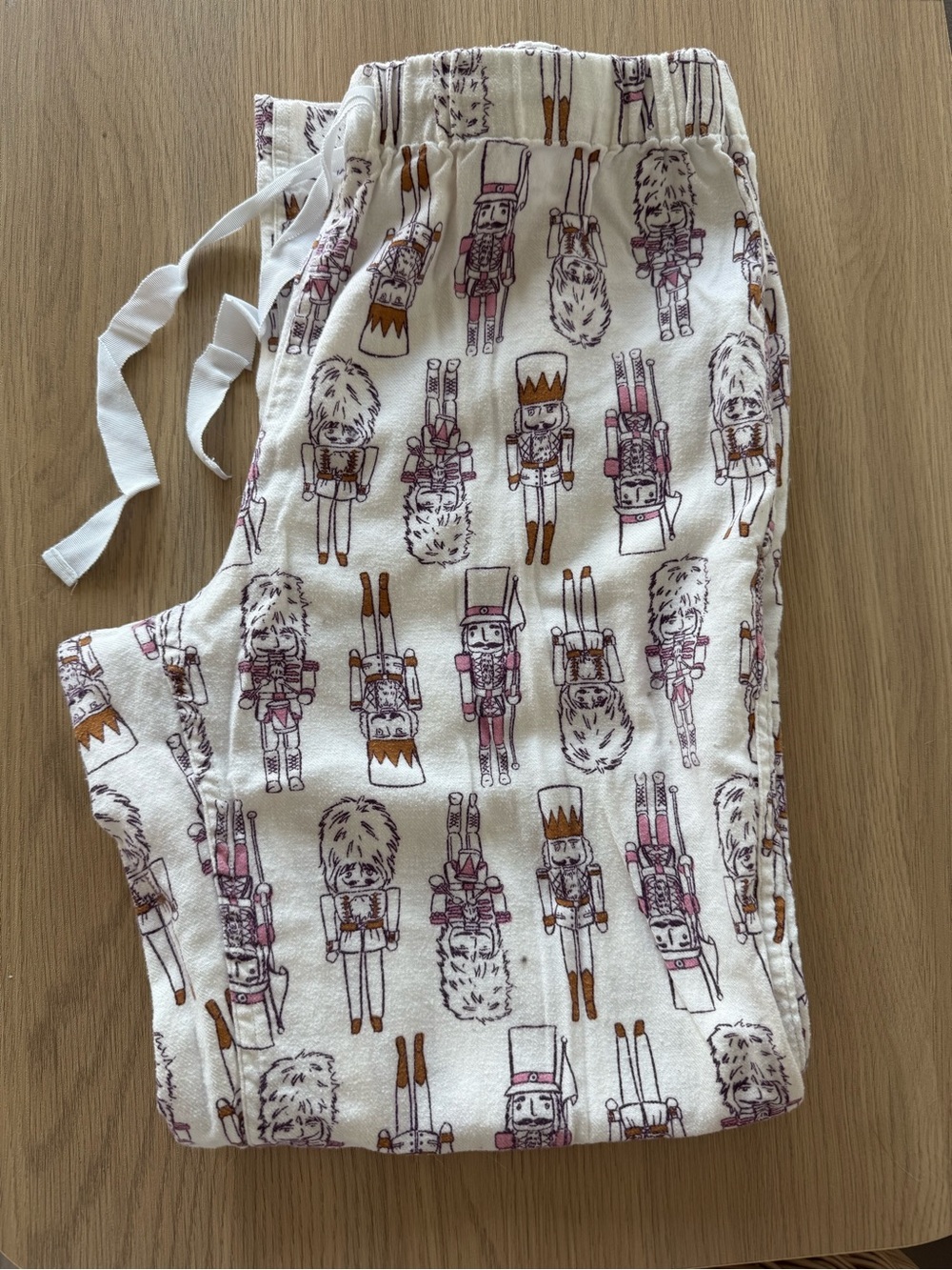 J. Crew White Nutcracker Print Pajama Pants